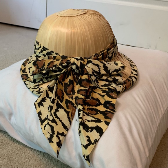 NWOT vtg French straw pith helmet aka 1950s coolie - Picture 2 of 6